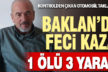 Baklan’da otomobil takla attı: 1 ölü, 3 yaralı