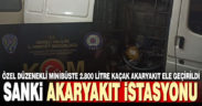 Özel düzenekli minibüste 2.800 litre kaçak akaryakıt ele geçirildi