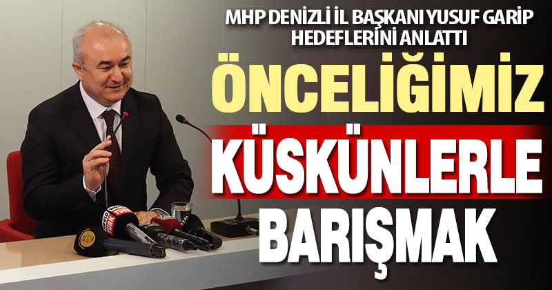 MHP Denizli İl Başkanı Yusuf Garip, gazetecilerle buluştu
