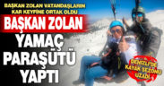 Başkan Zolan vatandaşların kar keyfine ortak oldu