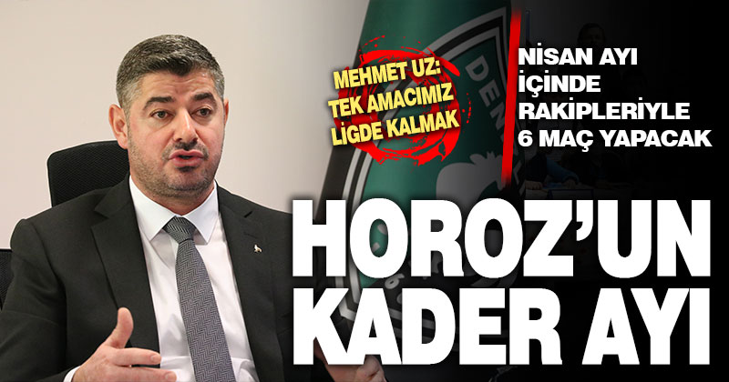 Altaş Denizlispor Kulüp Başkanı Mehmet Uz: Tek hedefimiz ligde kalmak