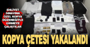 Denizli’de ehliyet sınavına kopya düzeneğiyle girmeye çalışan 4 kişi yakalandı