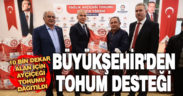Büyükşehir’den çiftçilere yağlık ayçiçeği tohumu desteği