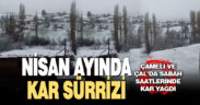 Denizli’nin 2 ilçesine Nisan’da kar yağdı