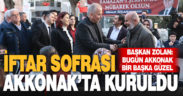 İftar sofrası Akkonak’ta kuruldu