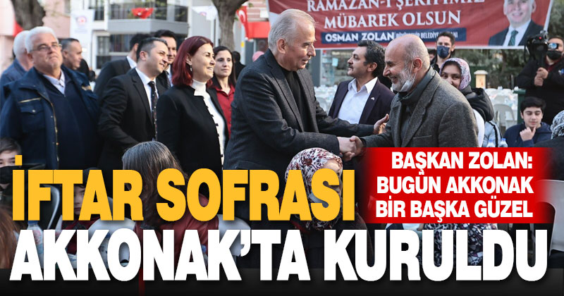 İftar sofrası Akkonak’ta kuruldu