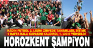 Horozkent şampiyon
