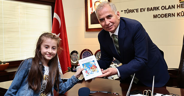 Küçük yazardan Başkan Zolan’a ziyaret