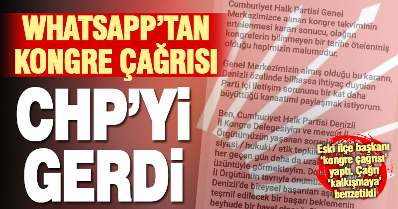 CHP’deki kongre çağrısı gerginliğe neden oldu