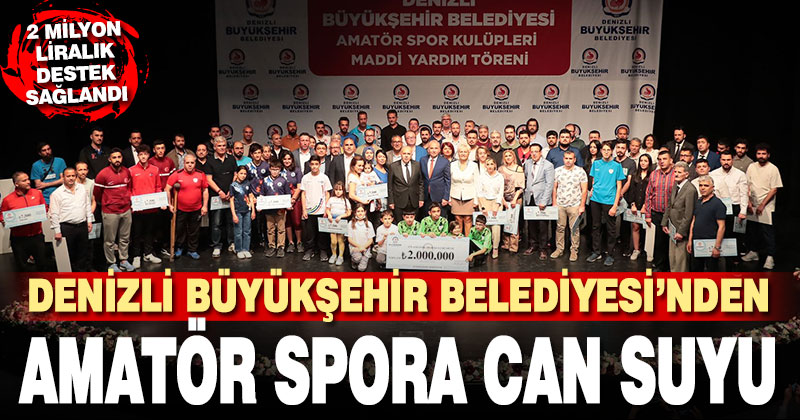 Büyükşehir’den amatör spora can suyu