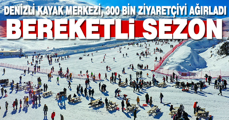 Denizli Kayak Merkezi’nde ziyaretçi sayısı beklentileri aştı