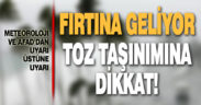 Denizli için uyarı üstüne uyarı. Fırtına geliyor, toz taşınımına dikkat