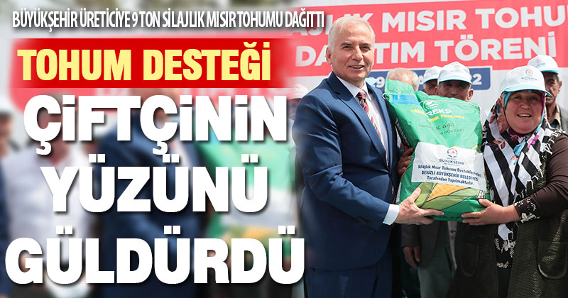 Büyükşehir’den üreticiye tohum desteği