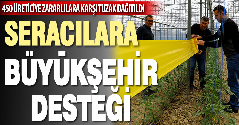 Büyükşehir üreticiye destek vermeye devam ediyor