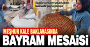 Ev baklavası için bayram mesaisi sürüyor