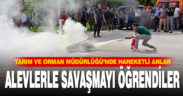 Tarım ve Orman Müdürlüğü’nde yangın tatbikatı