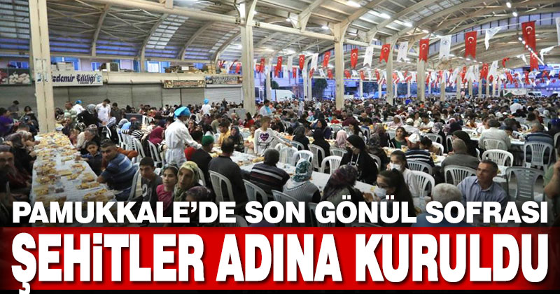 Pamukkale Belediyesi son iftarı Karşıyaka’da verdi
