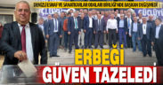 Esnaf Odaları Birliği’nde Erbeği güven tazeledi