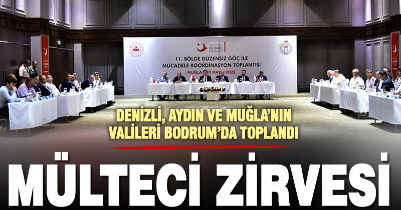 Vali Atik’in de katıldığı Düzensiz Göçle Mücadele Toplantısı Bodrum’da yapıldı