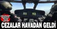 Jandarmadan helikopter destekli trafik denetimi