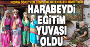 Nesrin öğretmen restore ettiği evde öğrencilere yöre kültürünü öğretiyor