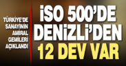 İSO 500 açıklandı, listeye Denizli’den 12 dev girdi