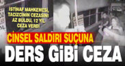Cinsel saldırı suçuna ders gibi ceza