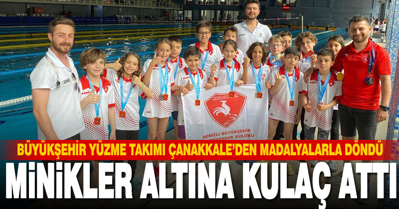 Büyükşehir yüzme takımı başarıya doymuyor