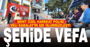 Denizli’de şehit özel harekat polisi Veli Kabalay’ın ismi eşinin de çalıştığı okulun kütüphanesine verildi