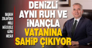 Başkan Zolan’dan Milli Mücadele Günü mesajı