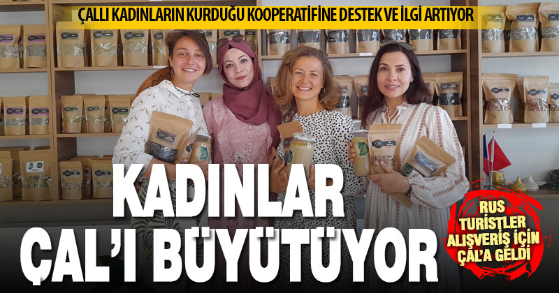Çallı kadınların kurduğu yerel kooperatifin ürünlerine ilgi artıyor