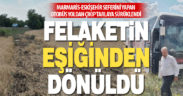 Yolcu dolu otobüs yoldan çıkıp tarlaya sürüklendi