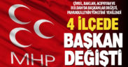MHP’de 5 ilçede değişim yaşandı
