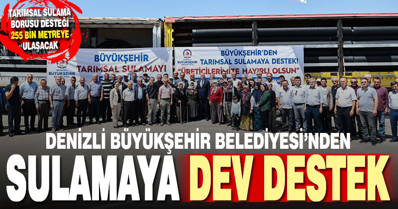 Büyükşehir’den tarımsal sulamaya önemli katkı