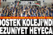 DOSTEK Koleji’nde 119 öğrenci mezuniyet heyecanı yaşadı