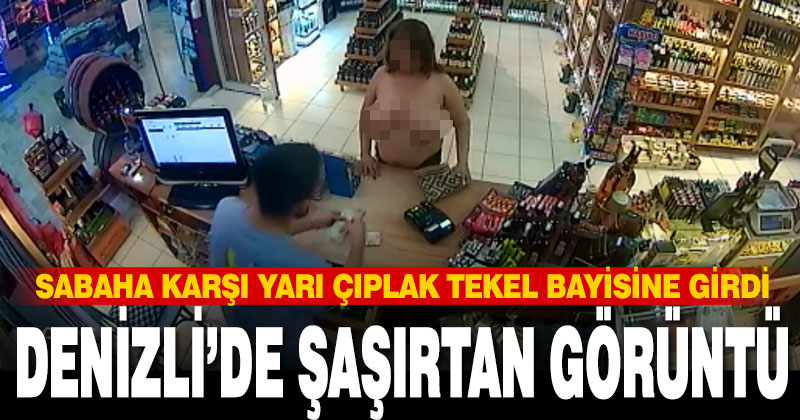 Denizli’de şaşırtan görüntü