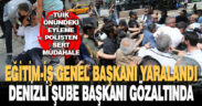 Birleşik Kamu İş üyelerine TÜİK önünde gözaltı