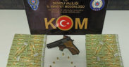 Kuru sıkıdan çevrilmiş tabanca ile yakalandı