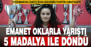 Emanet oklarla yarıştığı dart şampiyonasında madalya gururu yaşadı