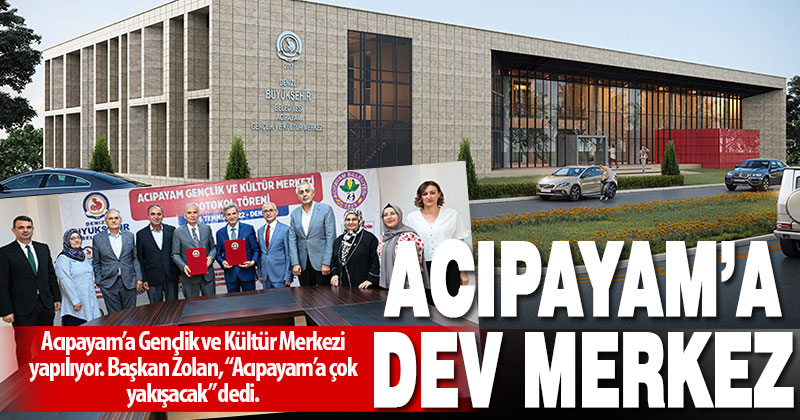 Acıpayam, Gençlik ve Kültür Merkezi’ne kavuşuyor