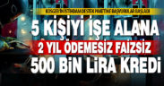 KOSGEB’den istihdamı artıran işletmelere 500 bin liraya kadar faizsiz kredi imkanı