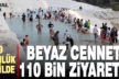 “Beyaz cennet” Pamukkale’yi bayram tatilinde 110 bin kişi ziyaret etti