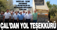 Çal’ın sorunlu Sazak-Sakızcılar yolu yenilendi