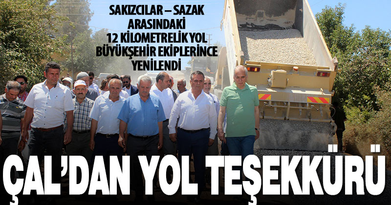 Çal’ın sorunlu Sazak-Sakızcılar yolu yenilendi
