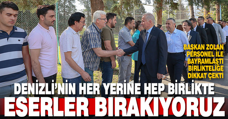 Başkan Osman Zolan, büyükşehir ailesi bayramlaştı