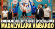 Pamukkaleli sporculardan 10 madalya