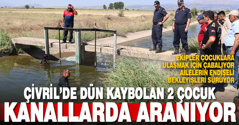 Çivril’de kaybolan 2 çocuk için arama çalışması sürüyor