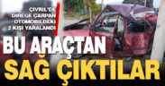 Denizli’de ağaca çarpan otomobildeki 2 kişi yaralandı