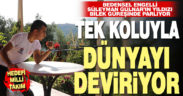 Bedensel engelli genç, tek koluyla yaşama tutunuyor