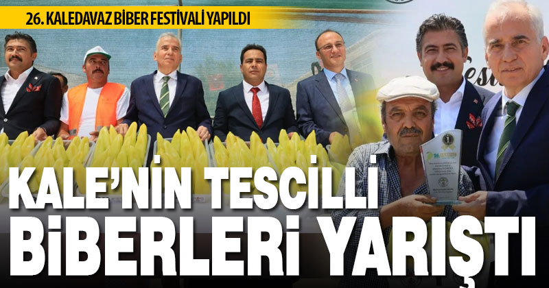 26. Kaledavaz Biber Festivali yapıldı, biberler yarıştı